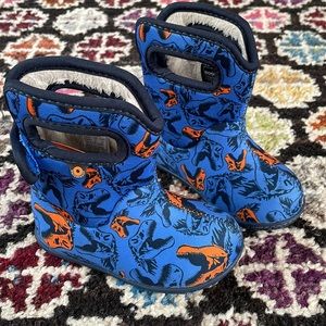 Bogs Baby Bogs Boots, Cool Dino Blue, Size 6